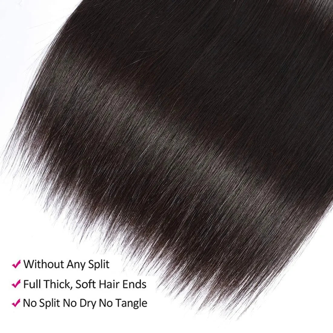 Straight Brazilian Hair Bundles 100% Human Hair Natural Color Bundles Long Remy Hair Extensions 1/3/4 Pieces 38 40 Inches