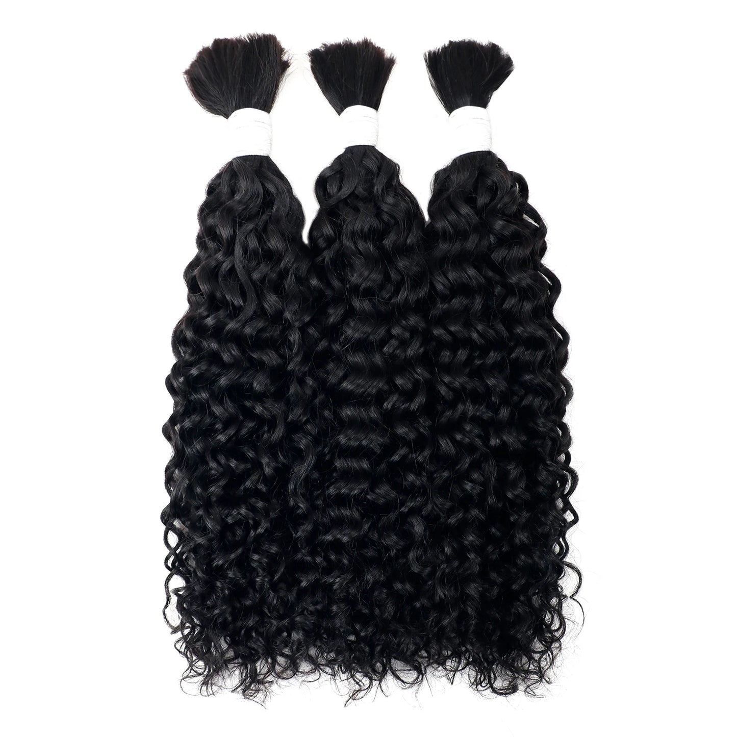 Deep Wave Bulk Hair for Braiding Brazilian Human Hair No Weft 14 To 28 Inch Extension Braids #4/27/4 #99j #1B #27 #p1B/30 Color